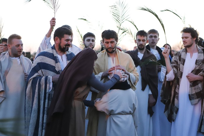 Misterium Męki Pańskiej w Grębocinie pow. toruński, fot Mikołaj Kuras dla UMWKP