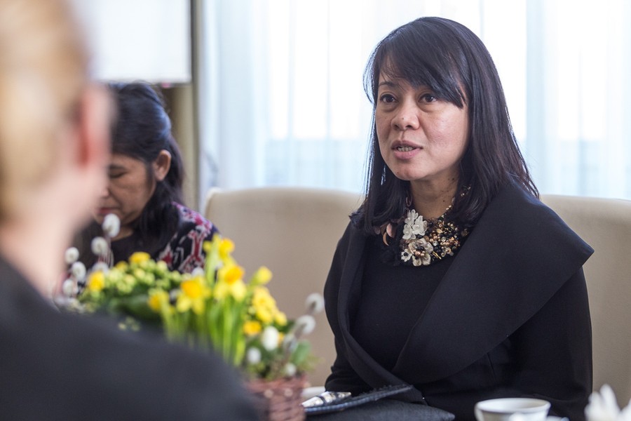 Spotkanie marszałka Piotra Całbeckiego z ambasador Republiki Indonezji w Urzędzie Marszałkowskim, fot. Szymon Zdziebło/www.tarantoga.pl