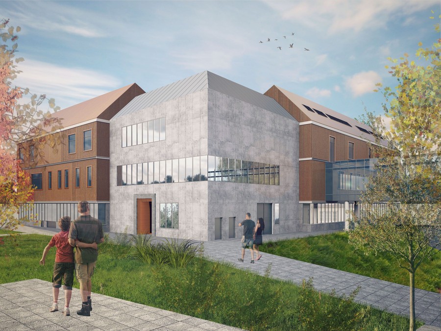 Koncepcja architektoniczna Centrum Badań i Konserwacji Dziedzictwa Kulturowego przy Wydziale Sztuk Pięknych UMK w Toruniu, aut. Pracownia Architektury Studium, graf. Pracownia Investproj.