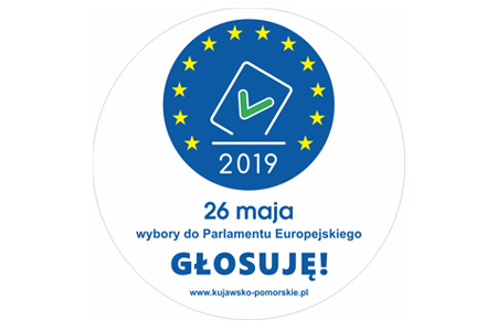 Głosuję 26 maja – oficjalna nalepka kampanii