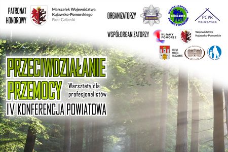 Fragment plakatu IV Konferencja Powiatowa – Przeciwdziałanie Przemocy - Plakat