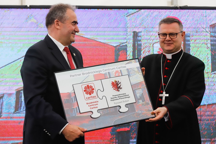 Otwarcie brodnickiego Centrum Caritas po rozbudowie i modernizacji, fot. Mikołaj Kuras dla UMWKP