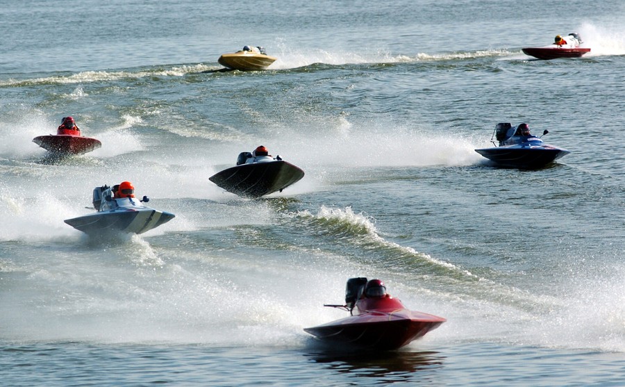 Zawody motorowodne w Żninie, fot. Wojtek Szabelski/freepress.pl