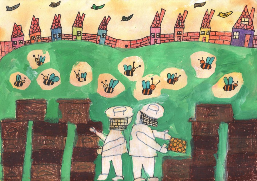 Rysunek 7-letniej Hany Ahmetagic z Serbii