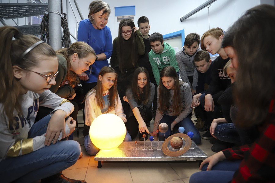 Zajęcia w Astrobazie w Kruszwicy, fot. Mikołaj Kuras