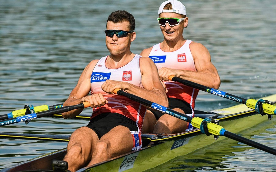 Brązowi medaliści Mistrzostw Świata Mirosław Ziętarski i Mateusz Biskup