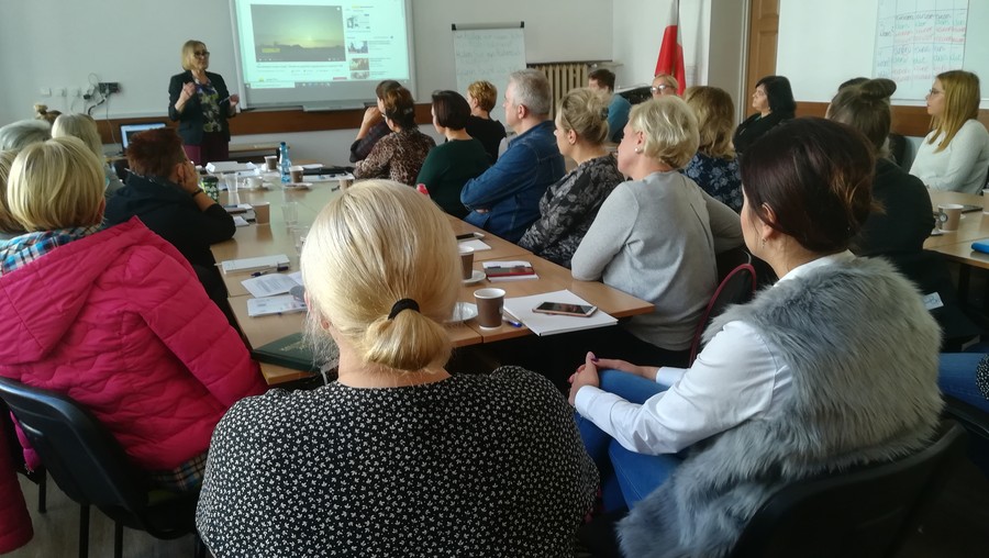 Szkolenie „Komunikacja i praca socjalna z osobami z zaburzeniami psychicznymi, zaburzeniami osobowości i z niepełnosprawnością intelektualną”, Bydgoszcz 10.10.2019r., fot. Biuro Wsparcia Rodziny i Przeciwdziałania Przemocy