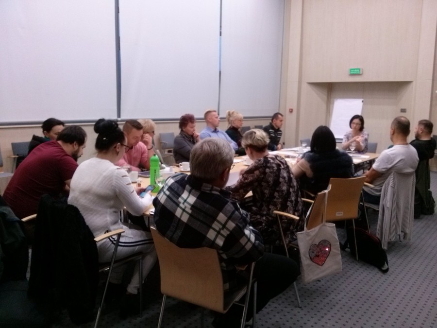 Szkolenie dla trenerów programu „Bez przemocy” Toruń, 7-11.10.2019 r.; fot. Biuro Wsparcia Rodziny i Przeciwdziałania Przemocy