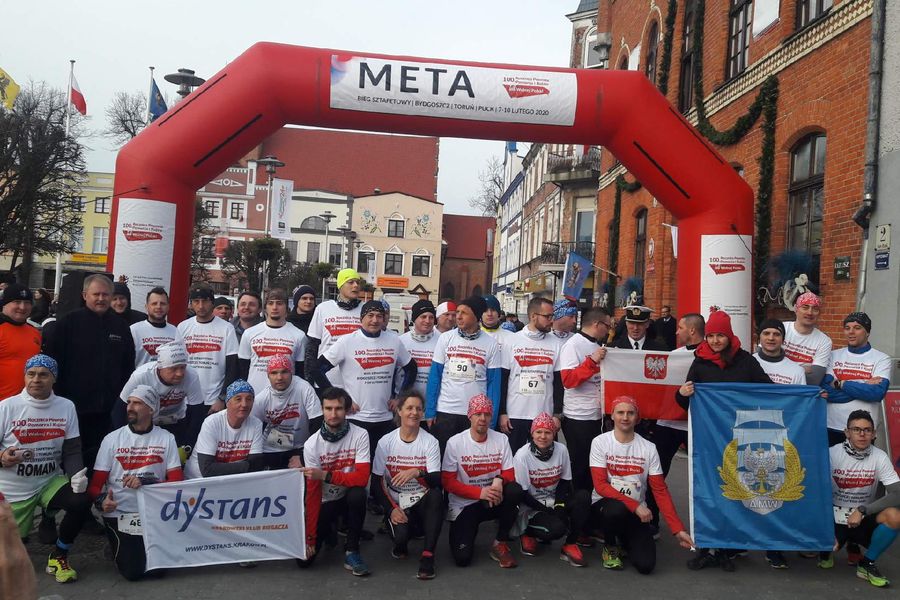 Meta biegu sztafetowego w Pucku, fot. Maciej Kwiatkowski