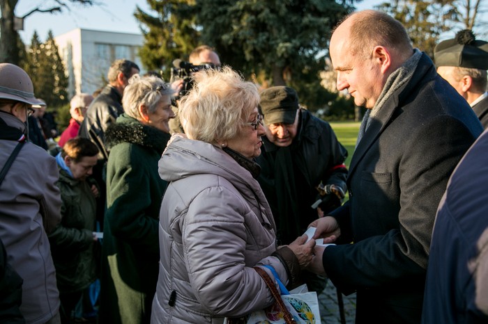 Spotkanie bożonarodzeniowe z mieszkańcami regionu podczas wigilii dla nieobecnych, fot. Andrzej Goiński Spotkanie bożonarodzeniowe z mieszkańcami regionu podczas wigilii dla nieobecnych, fot. Andrzej Goiński