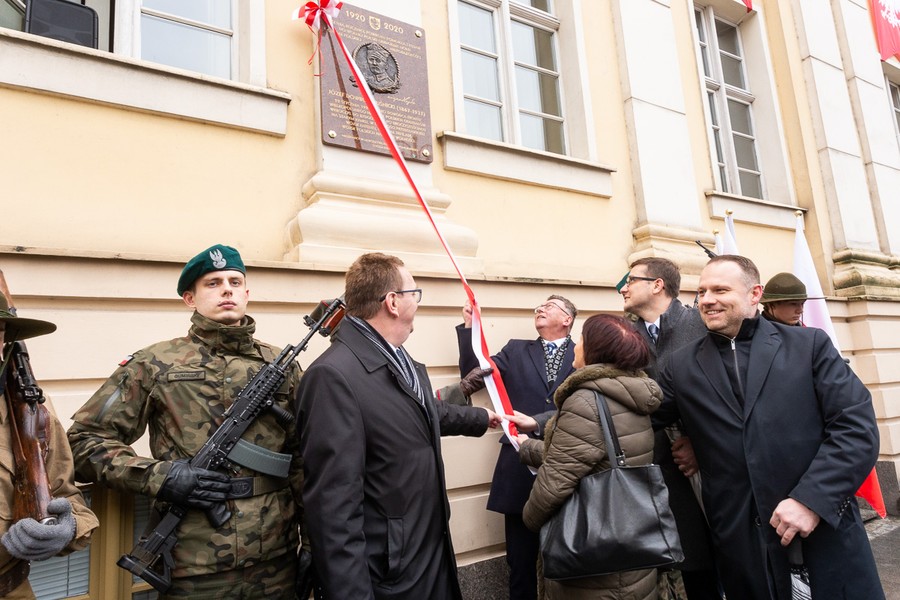 Odsłonięcie tablicy poświęconej generałowi Józefowi Dowborowi-Muśnickiemu, fot. Filip Kowalkowski