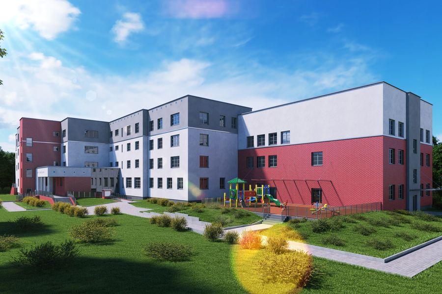 Wizualizacja powstającego budynku