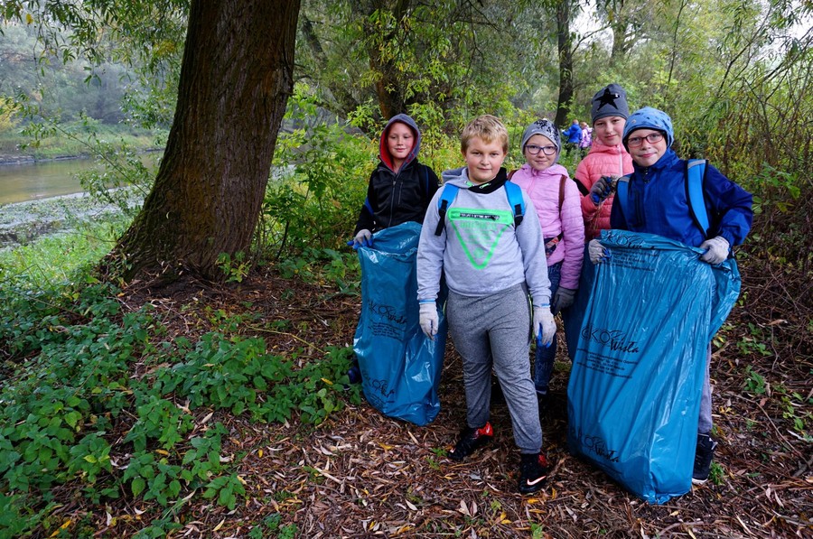 Sprzątanie rzeki Wdy 27.09.2019 r. ZPKnDW