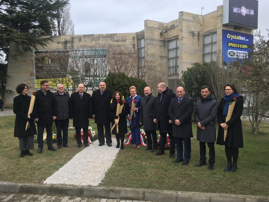 Skwer Przyjaźni Gruzińsko-Polskiej im. W. Raczkiewicza - uroczystość