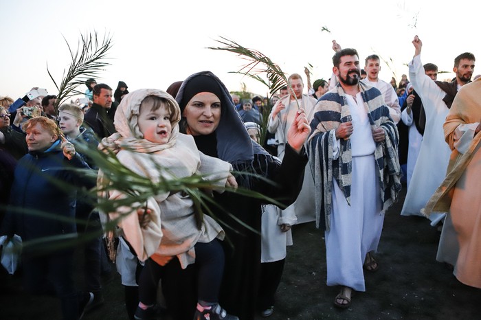 Misterium Męki Pańskiej, Grębocin pow. toruński, Wielki Tydzień 2019, fot. Mikołaj Kuras dla UMWKP