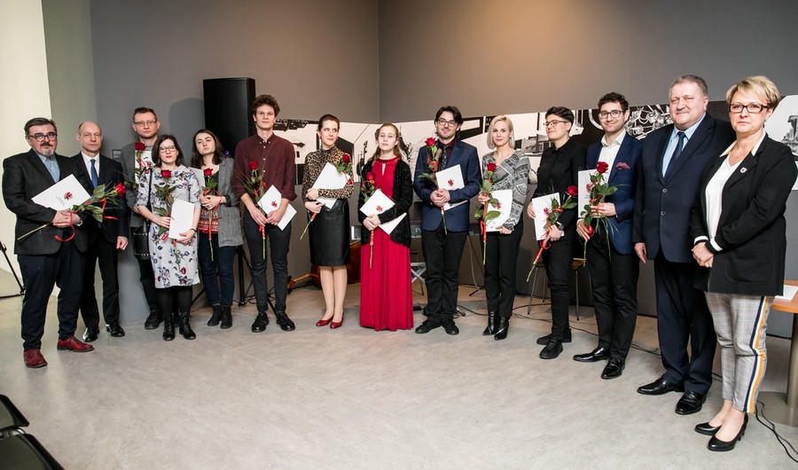 Gala wręczenia stypendiów artystycznych marszałka województwa, marzec 2020, fot. Andrzej Goiński