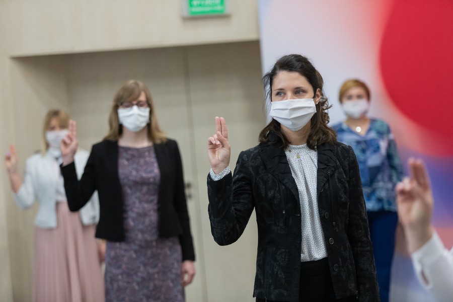 Ślubowanie urzędników, fot. Mikołaj Kuras dla UMWKP