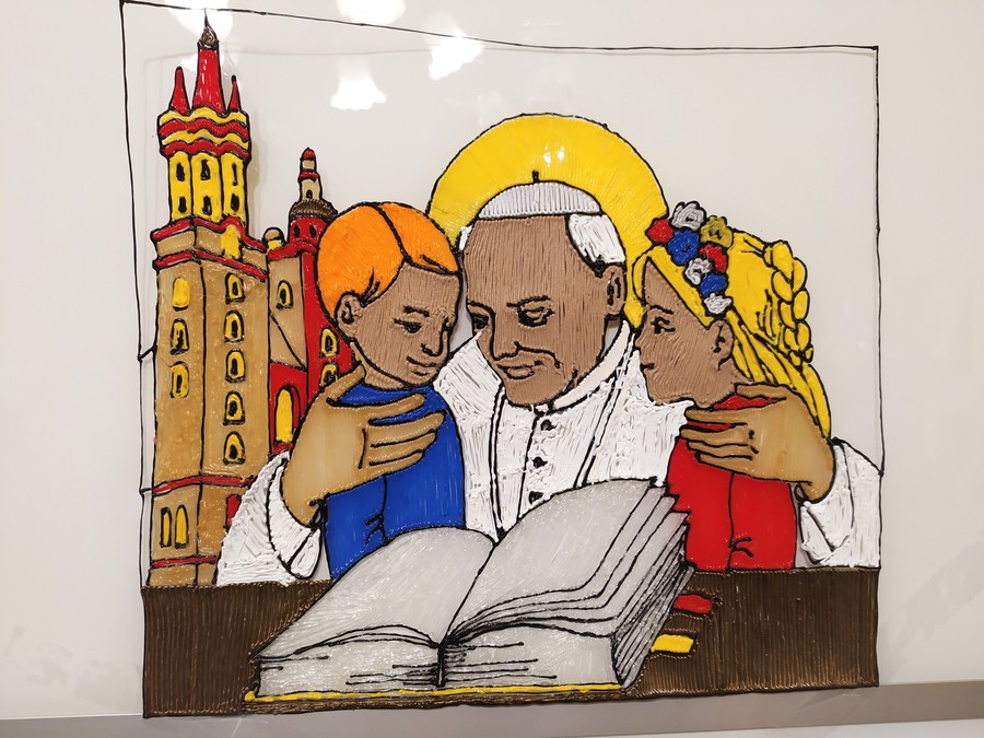 Praca wykonana przez Huberta Bartczaka, zdobywcę drugiego miejsca w kategorii do lat 8, fot. Anna Bartczak