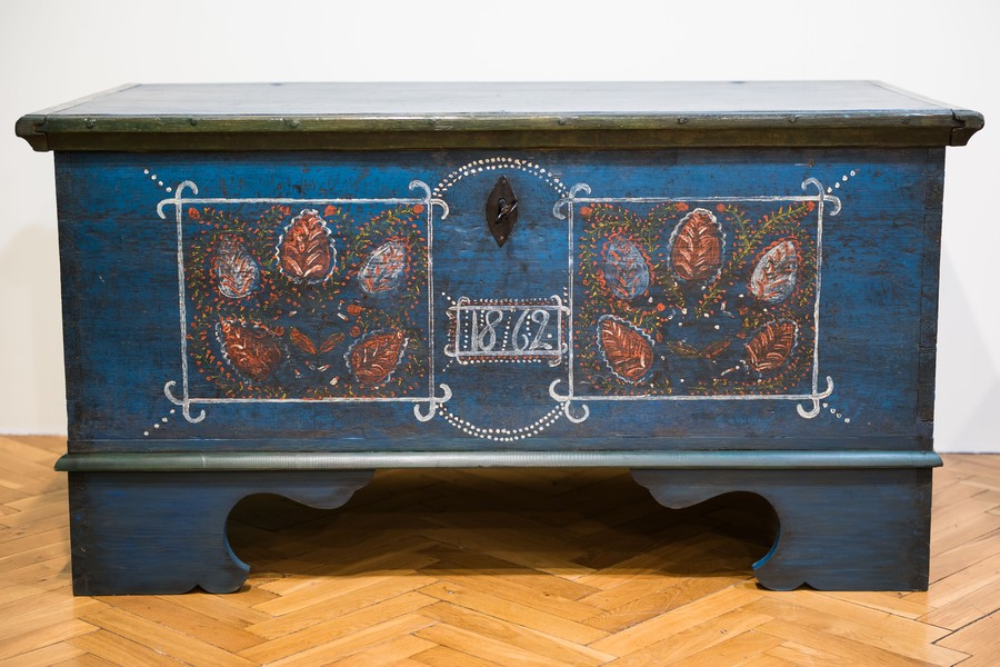 Odrestaurowana skrzynia posagowa, fot. Muzeum Ziemi Kujawskiej i Dobrzyńskiej we Włocławku