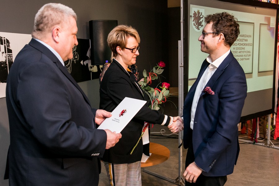 Gala wręczenia stypendiów artystycznych marszałka województwa, marzec 2020, fot. Andrzej Goiński