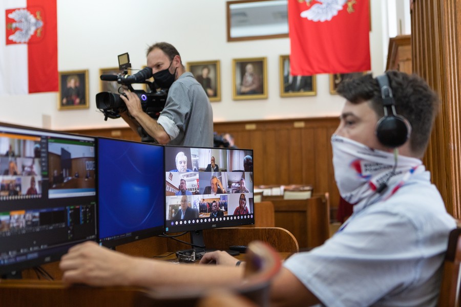 Sesja sejmiku województwa, 31 sierpnia 2020, fot. Mikołaj Kuras dla UMWKP