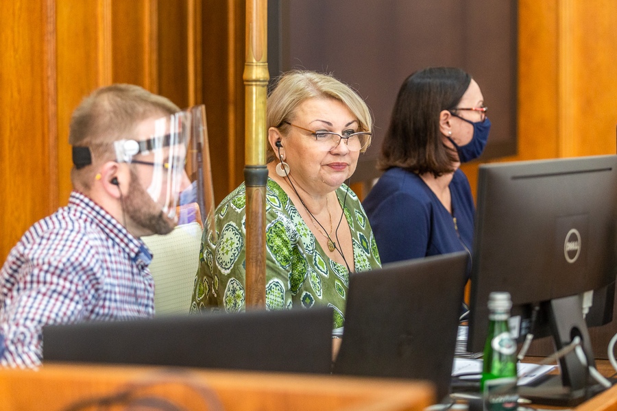 XXVI sesja sejmiku województwa, obrady w trybie zdalnym; fot. Szymon Zdziebło/tarantoga.pl dla UMWKP