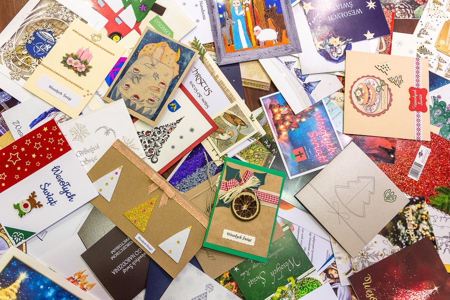 Kartki świąteczne, fot. Szymon Zdziebło/tarantoga.pl dla UMWKP
