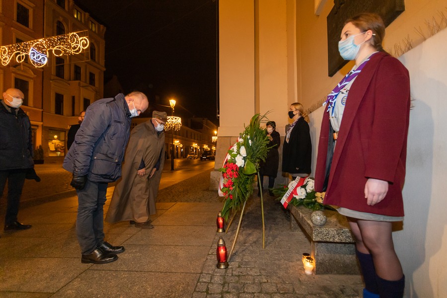 Obchody rocznicy wprowadzenia stanu wojennego w Polsce, Toruń 2020; fot. Mikołaj Kuras dla UMWKP