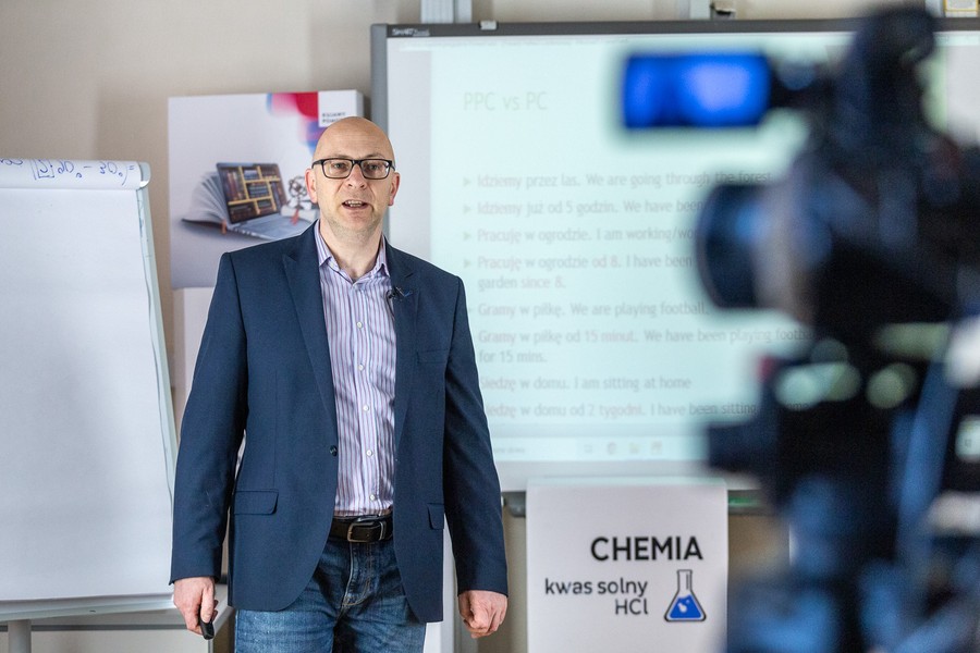 Lekcja języka angielskiego z Maciejem Doksą, fot. Szymon Zdziebło/tarantoga.pl dla UMWKP