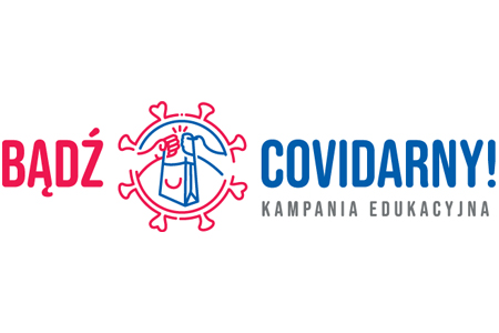Logotyp "Bądź solidarny! Bądź covidarny"