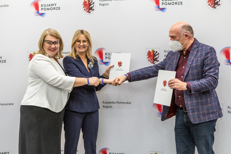 Konferencja prasowa Halowe Mistrzostwa Europy w lekkiej atletyce w Toruniu, fot. Szymon Zdziebło/tarantoga.pl dla UMWKP