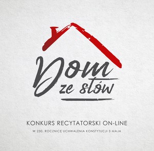 Konkurs recytatorski Dom ze słów, grafika WOAK w Toruniu