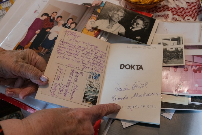 Beata Chomicz wspomina Wandę Błeńską, fot. Mikołaj Kuras dla UMWKP