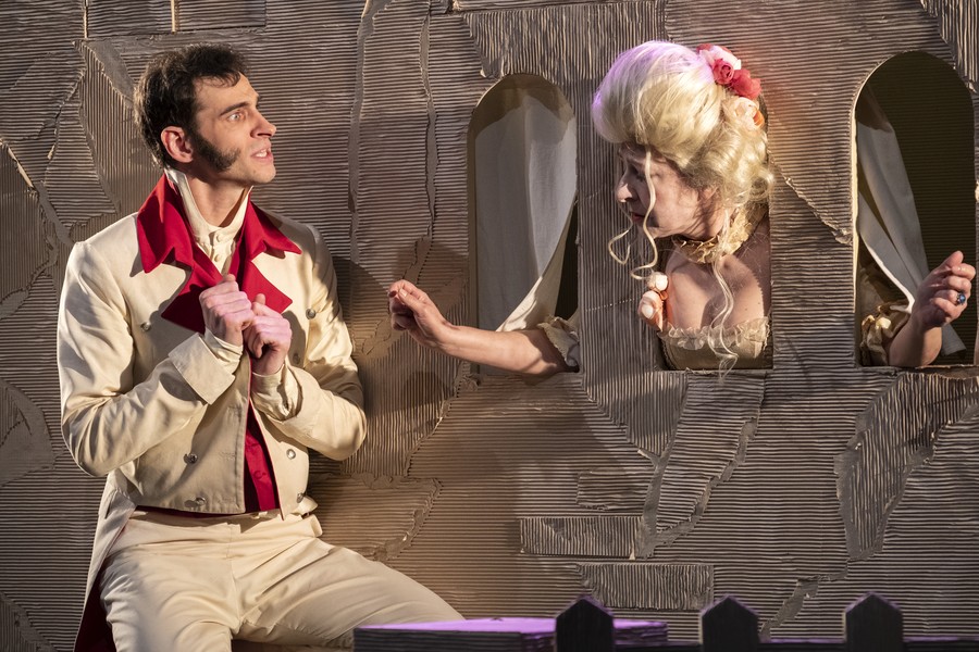 Próba medialna do spektaklu „Zemsta”, fot. Wojtek Szabelski dla Teatru im. Wilama Horzycy w Toruniu