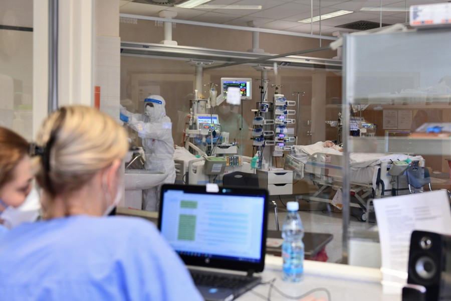 Oddział covidowy w Kujawsko-Pomorskim Centrum Pulmonologii w Bydgoszczy, fot. K-PCP