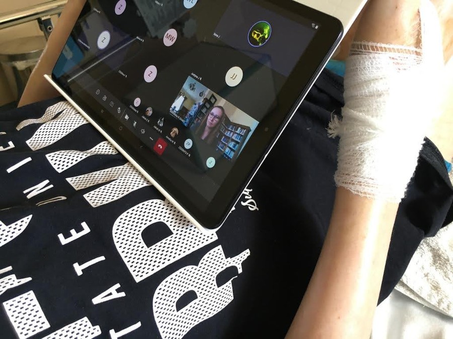 Podczas spotkania informującego o zasobach Biblioteki Regionalnej, fot. Ilona Jeziorkowska