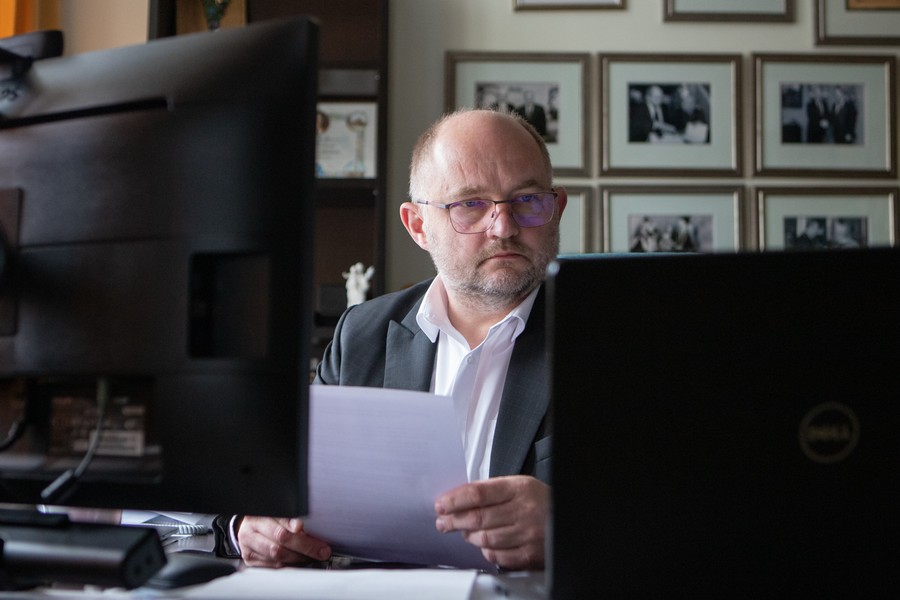 Posiedzenie zespołu roboczego KWRiST ds. KPO, fot. Mikołaj Kuras dla UMWKP