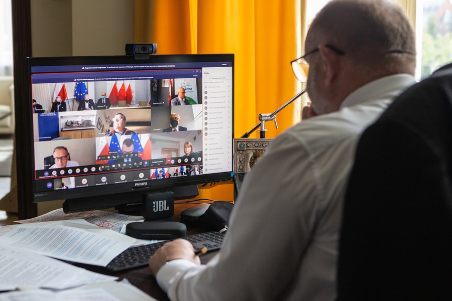 Posiedzenie KWRiST 19 maja 2021, fot. Mikołaj Kuras dla UMWKP