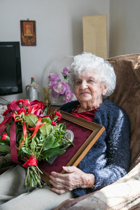 Wręczenie medalu Unitas Durat pani Helenie Marcinkowskiej, fot. Andrzej Goiński UMWKP