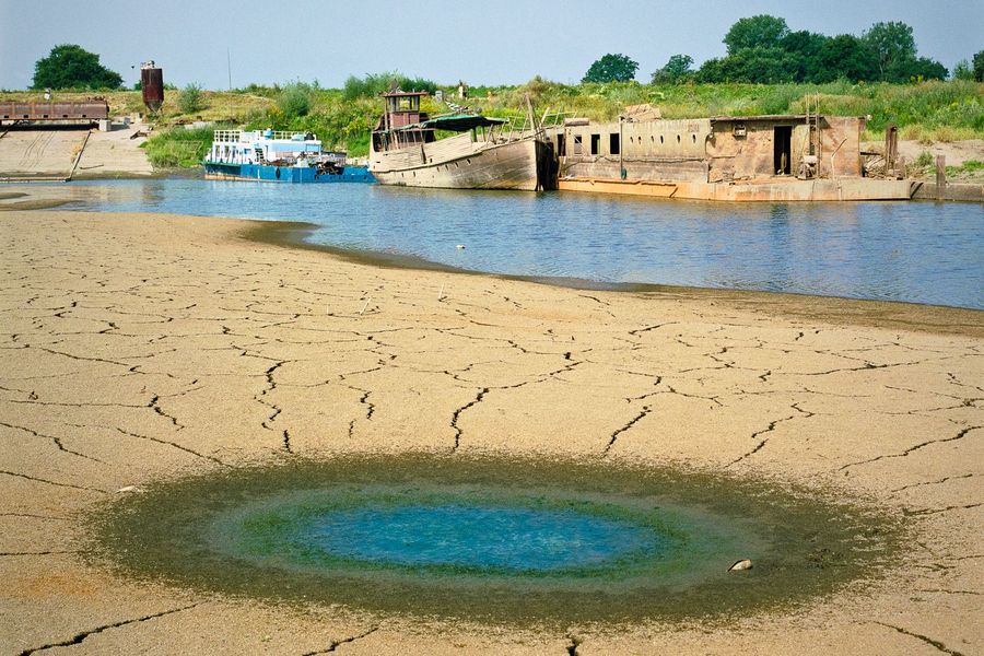 Zdjęcie z wystawy Wojciecha Sternaka, Dopóki Wisła