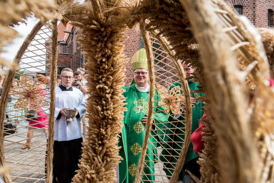 Dożynki wojewódzkie w Wąbrzeźnie w 2018 roku, fot. Łukasz Piecyk dla UMWKP