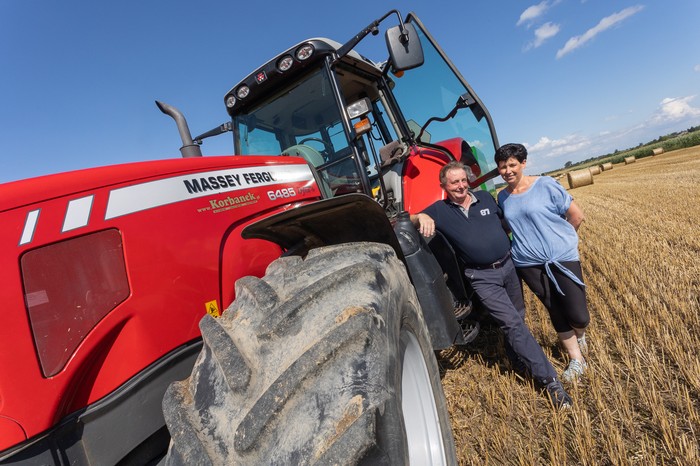 Tegoroczni starostowie dożynkowi, fot. Mikołaj Kuras dla UMWKP