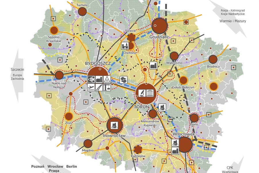 model struktury funkcjonalno-przestrzennej