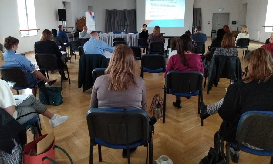 Konferencja „Praca z osobami stosującymi przemoc w rodzinie”. Toruń, 27 października 2021 r. fot. Biura Wsparcia Rodziny i Przeciwdziałania Przemocy.