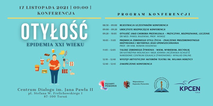 Konferencja „Otyłość – epidemia XXI wieku. Wsparcie dla ucznia i nauczyciela” - program