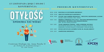 Konferencja „Otyłość – epidemia XXI wieku. Wsparcie dla ucznia i nauczyciela” - program