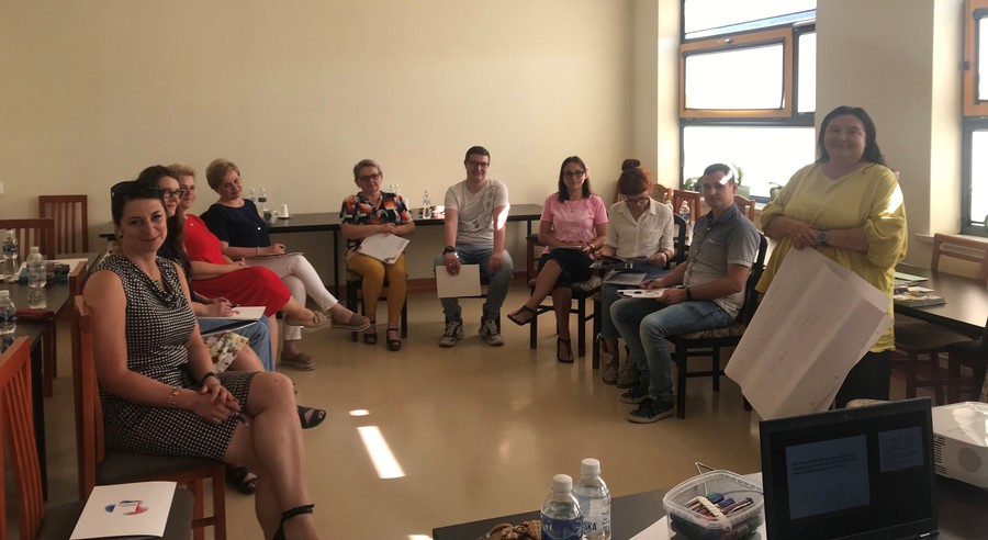 Warsztaty zapobiegające wypaleniu zawodowemu, Bydgoszcz, 23.06.2021 r., fot. Biuro Wsparcia i Przeciwdziałania Przemocy