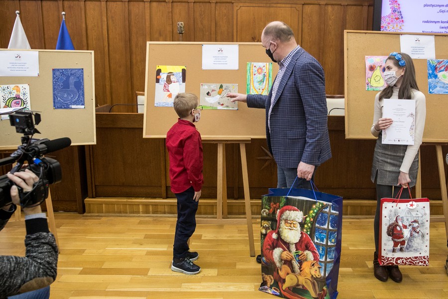 Wręczenie nagród w konkursach gęsinowych, fot. Andrzej Goiński/UMWKP