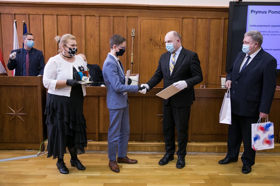 Spotkanie z ubiegłorocznymi Prymusami Pomorza i Kujaw, fot. Andrzej Goiński/UMWKP