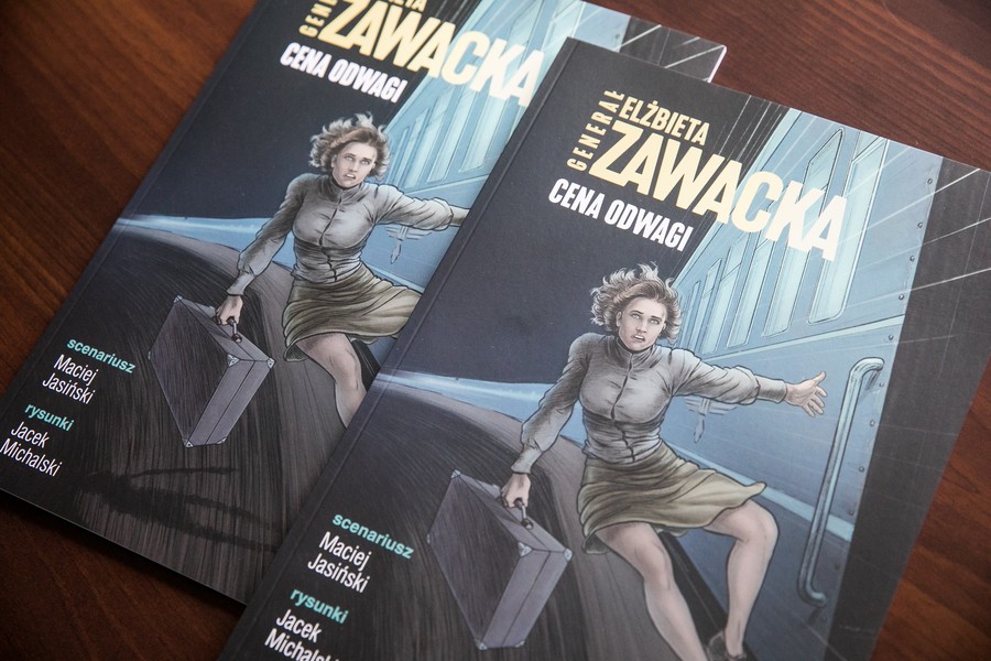 gen. Elżbieta Zawacka – Cena Odwagi (komiks) – fot. Andrzej Goiński